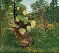 Combat entre un tigre et un buffle (Henri Rousseau) - Muzeo.com