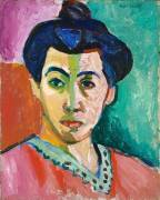 Portrait de Madame Matisse, la ligne verte (Henri Matisse) - Muzeo.com