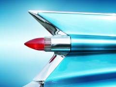 US classic car 1959 Sedan Deville tail fin abstract (Beate Gube) - Muzeo.com